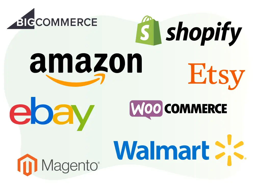 E-commerce marketplace integrations supported